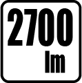 Svetelný tok v lumenoch - 2700 lm