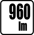 Svetelný tok v lumenoch - 960 lm