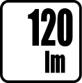 Svetelný tok v lumenoch - 120 lm