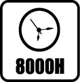 Svietivosť - 8.000 hod