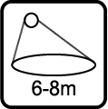 Dosah senzora v 6-8m