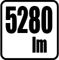 Svetelný tok v lumenoch - 5280 lm