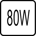 Maximálny príkon 80W