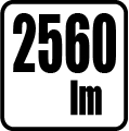 Svetelný tok v lumenoch - 2560 lm