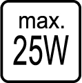 Maximálny príkon 25W