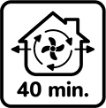 Po použití lampy vetrajte 40min