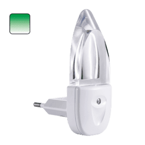 LED НОЩНА ЛАМПА ЗА КОНТАКТ MINI LIGHT II 1612 - зелена светлина