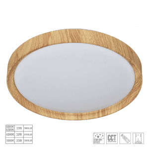 LED ПЛАФОН PREZENT, WOODEN 71330
