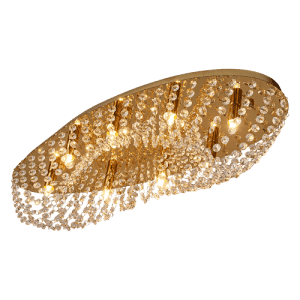 КРИСТАЛЕН ПЛАФОН LUXERA, ELIPTHON GOLD 62440