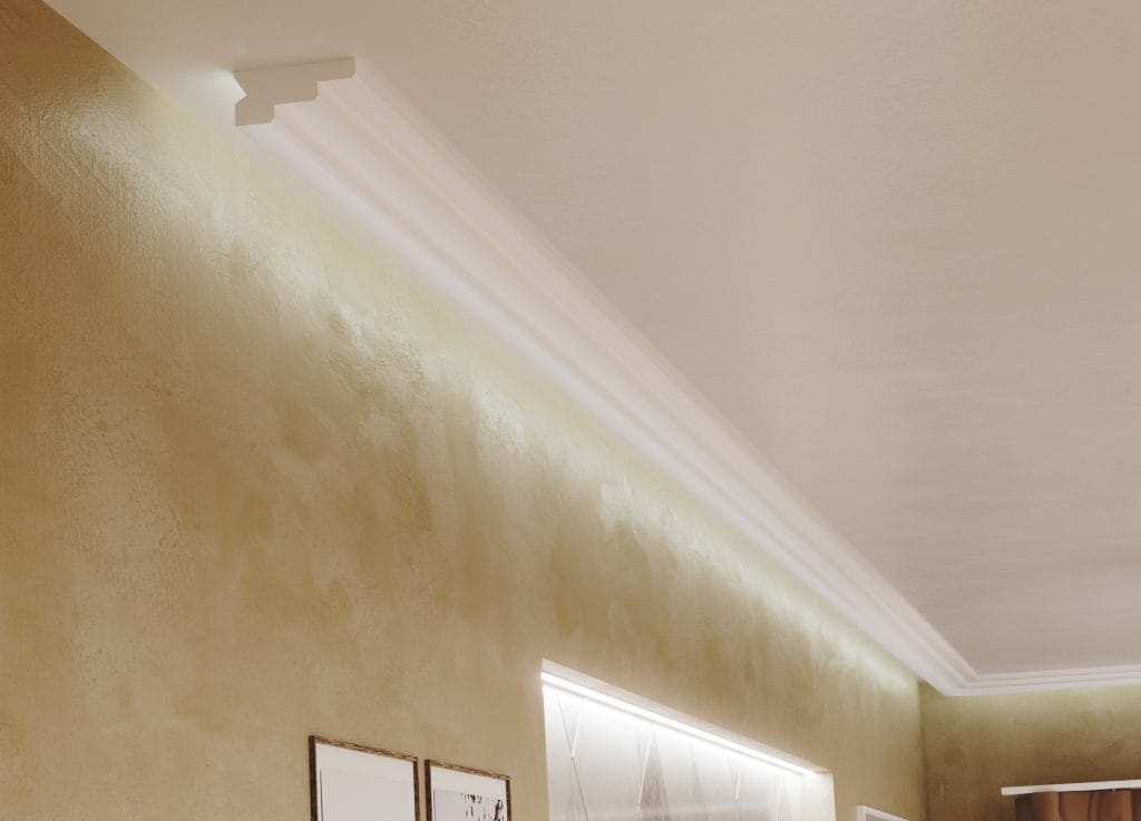 ДЕКОРАТИВЕН ПРОФИЛ ЗА СКРИТО LED ОСВЕТЛЕНИЕ RAY decor, RL124_таван