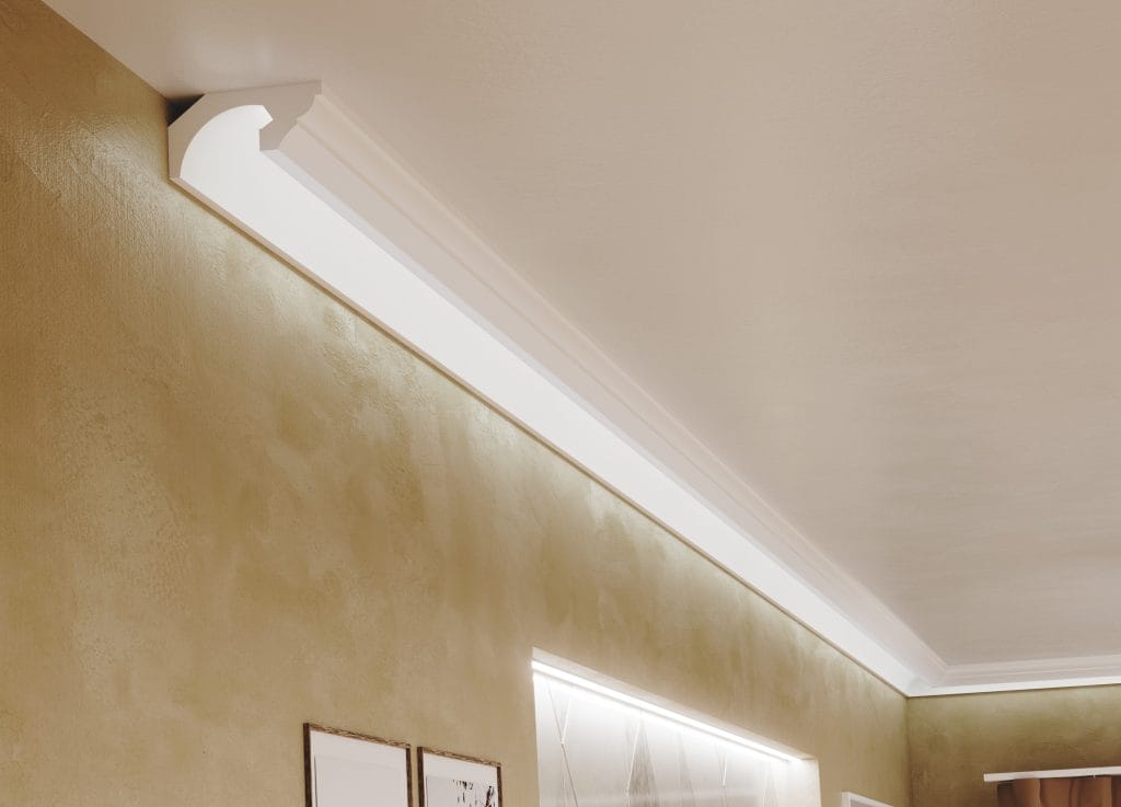 ДЕКОРАТИВЕН ПРОФИЛ ЗА СКРИТО LED ОСВЕТЛЕНИЕ RAY decor, RL143_таван