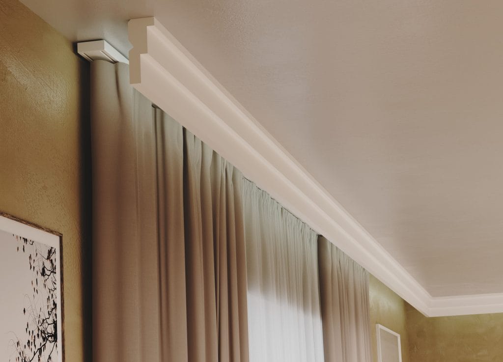 ДЕКОРАТИВЕН ПРОФИЛ ЗА СКРИТО LED ОСВЕТЛЕНИЕ ПРЕД ПЕРДЕТА RAY decor, RL161