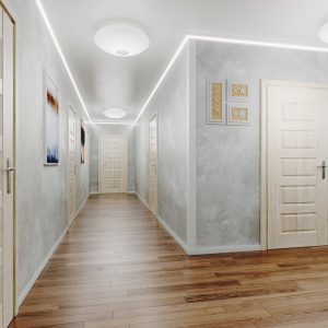 ДЕКОРАТИВЕН ПРОФИЛ ЗА ВГРАДЕНО LED ОСВЕТЛЕНИЕ RAY decor, RP110_сцена