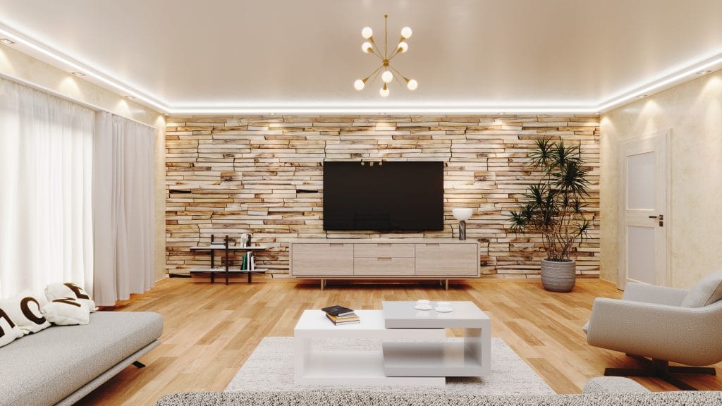 ДЕКОРАТИВЕН ПРОФИЛ ЗА ВГРАДЕНО LED ОСВЕТЛЕНИЕ RAY decor, RP172 - сцена