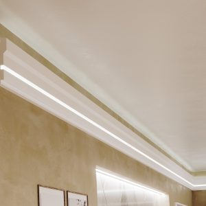 ДЕКОРАТИВЕН ПРОФИЛ ЗА ВГРАДЕНО LED ОСВЕТЛЕНИЕ RAY decor, RP114 - стена