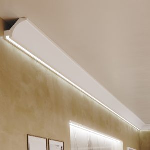 ДЕКОРАТИВЕН ПРОФИЛ ЗА ВГРАДЕНО LED ОСВЕТЛЕНИЕ RAY decor, RP132 - стена