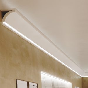 ДЕКОРАТИВЕН ПРОФИЛ ЗА ВГРАДЕНО LED ОСВЕТЛЕНИЕ RAY decor, RP153 - стена