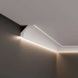 ДЕКОРАТИВЕН ПРОФИЛ ЗА ВГРАДЕНО LED ОСВЕТЛЕНИЕ RAY decor, RP135_детайл стена_BGSVETLINA.com_1.1