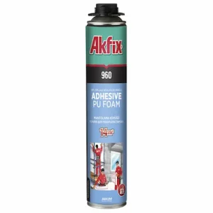 ПОЛИУРЕТАНОВА ЛЕПИЛНА ПЯНА ЗА АЛУМИНИЕВИ И XPS ПРОФИЛИ AKFIX 960P